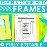 Depth and Complexity Frames Editable - FREEBIE