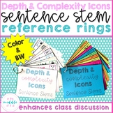 Depth and Complexity Icons Sentence Stems Reference Rings