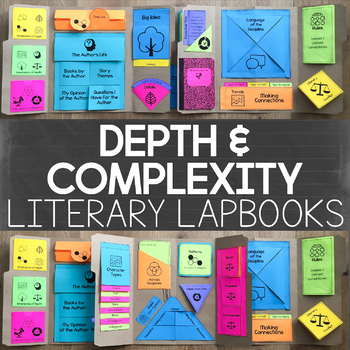 Preview of Depth and Complexity Literary Lapbooks