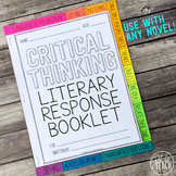 Depth and Complexity Critical Thinking Literary Response Booklet