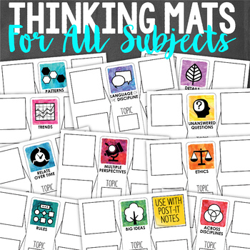 Preview of Depth and Complexity Critical Thinking Mats {For all subjects!}