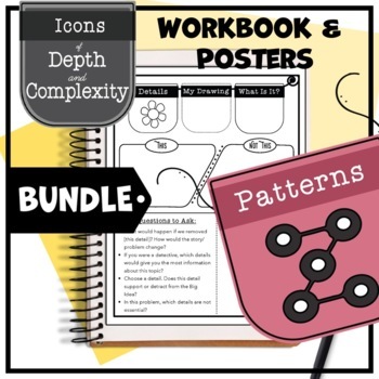 Preview of Icons of Depth and Complexity Posters & Workbook Bundle - Printable Icon Banners