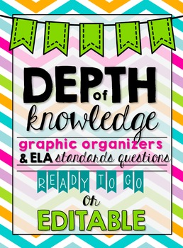 Preview of Depth of Knowledge (DOK) Standards-Based Graphic Organizers