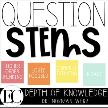 Preview of Depth of Knowledge DOK Question Stems