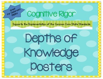 Preview of Depth of Knowledge Posters