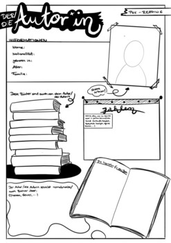 Preview of Der Autor (The Author) - Worksheet - GERMAN - pre-reading activity