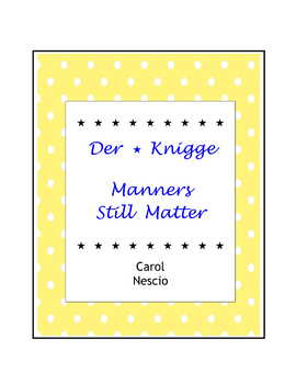 Preview of Der Knigge ~ Manners Still Matter ~ German Culture