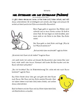 Preview of FUN ACTIVITY FOR ALL LEVELS! Der Osterhase &das Osterhuhn-eine Ostergeschichte