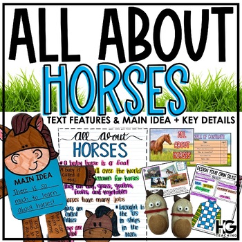 Preview of All About Horses | Nonfiction Reading Comprehension Activities | Kentucky Derby