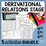 Derivational Relations Printable Spelling Activities 4th 5