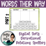 Derivational Relations Spellers Sorts - 3rd Edition - Part