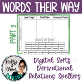 Derivational Relations Spellers Sorts - 3rd Edition - Part