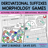 Derivational Suffixes Activities and Morphology Games Unit