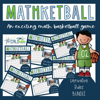 Preview of Derivative Rules Practice - Mathketball Games Bundle - Calculus