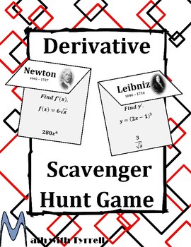 Preview of Derivative Scavenger Hunt Game