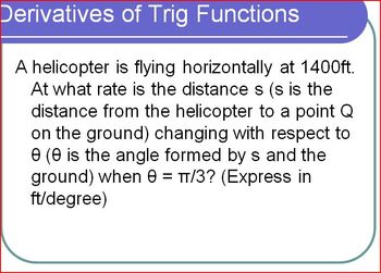 Derivatives Trig Functions Worksheets Teaching Resources Tpt