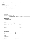 Derivatives Notes Packet Using Power, Product, Quotient, C