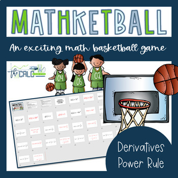 Preview of Derivatives Power Rule Practice- Mathketball Game- Calculus