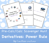 Derivatives:  Power Rule Scavenger Hunt