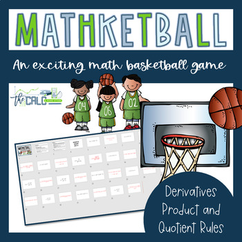 Preview of Derivatives Product and Quotient Rule Practice- Mathketball Game- Calculus