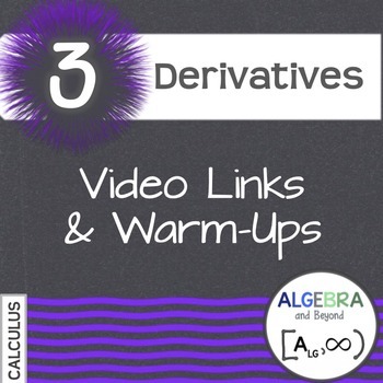 Preview of Calculus: Derivatives - Warm-Ups