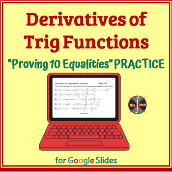 Preview of Derivatives of Trig Functions - Challenging & Self-Checking Practice 