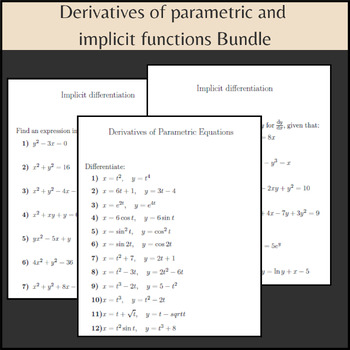 Preview of Derivatives of parametric and implicit functions Bundle