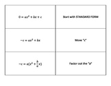 Derive Quadratic Formula Mix 'n Match