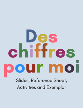 Preview of Des Chiffres Pour Moi / Numbers About Me (French) NO PREP