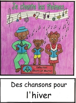 Preview of Des chansons pour l'hiver - 11 Songs about Winter- French - Song Sheets