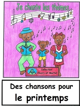 Preview of Des chansons pour le printemps - 12 Songs about Spring in French-Song Sheets