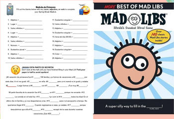 Preview of Descanso de Primavera MadLibs- Preterite Tense Practice