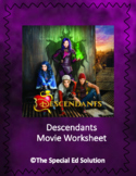 Descendants Movie Worksheet