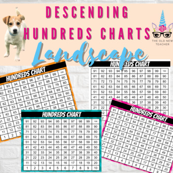 Preview of Descending Hundreds Chart | Landscape