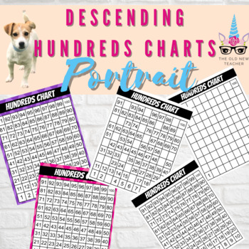 Preview of Descending Hundreds Charts | Portrait