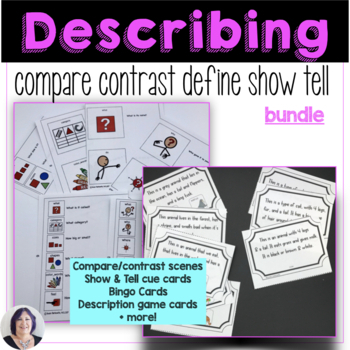 Preview of Describe Compare Contrast Define Tell Bundle for Expressive Language