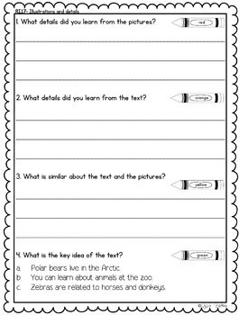 Describe Key Ideas Using Illustrations & Details RI.1.7 - Reading ...