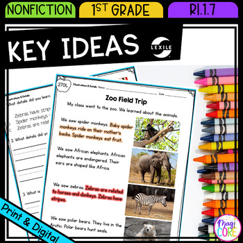 Preview of Describe Key Ideas Using Illustrations & Details Reading Passages RI1.7 RI.1.7 
