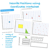 Describe Position Using Coordinates Worksheet