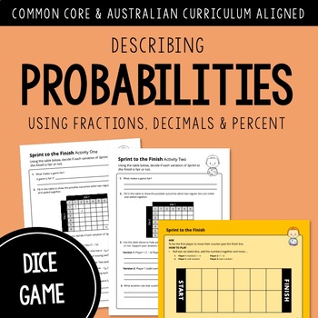 Preview of Describe Probability GAME: Fair or Unfair | AUSTRALIAN CURRICULUM
