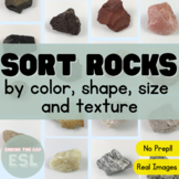 Describe, Sort and Compare Rocks by Size, Shape, Color and