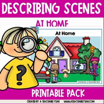 describe a scene mats and worksheets at home great for esl students