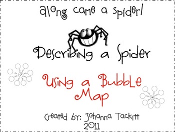 Preview of Describe a Spider with a Bubble Map