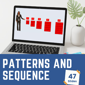 Preview of Describe and Continue a Sequence Digital Math Lesson and Activities