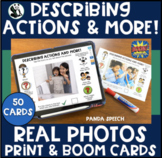 Describing Actions & More Print & Digital Real Photo Cards