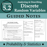 Describing & Analyzing Discrete Random Variables (ProbStat