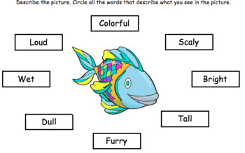 Preview of Describing Animals: Adjectives and Making Sentences