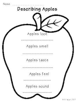 Preview of Describing Apples