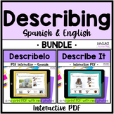 Describing BUNDLE Bilingual English Spanish | NO PRINT Int