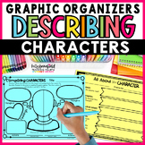 Character Traits and Analysis Graphic Organizers 3rd 4th and 5th Grade
